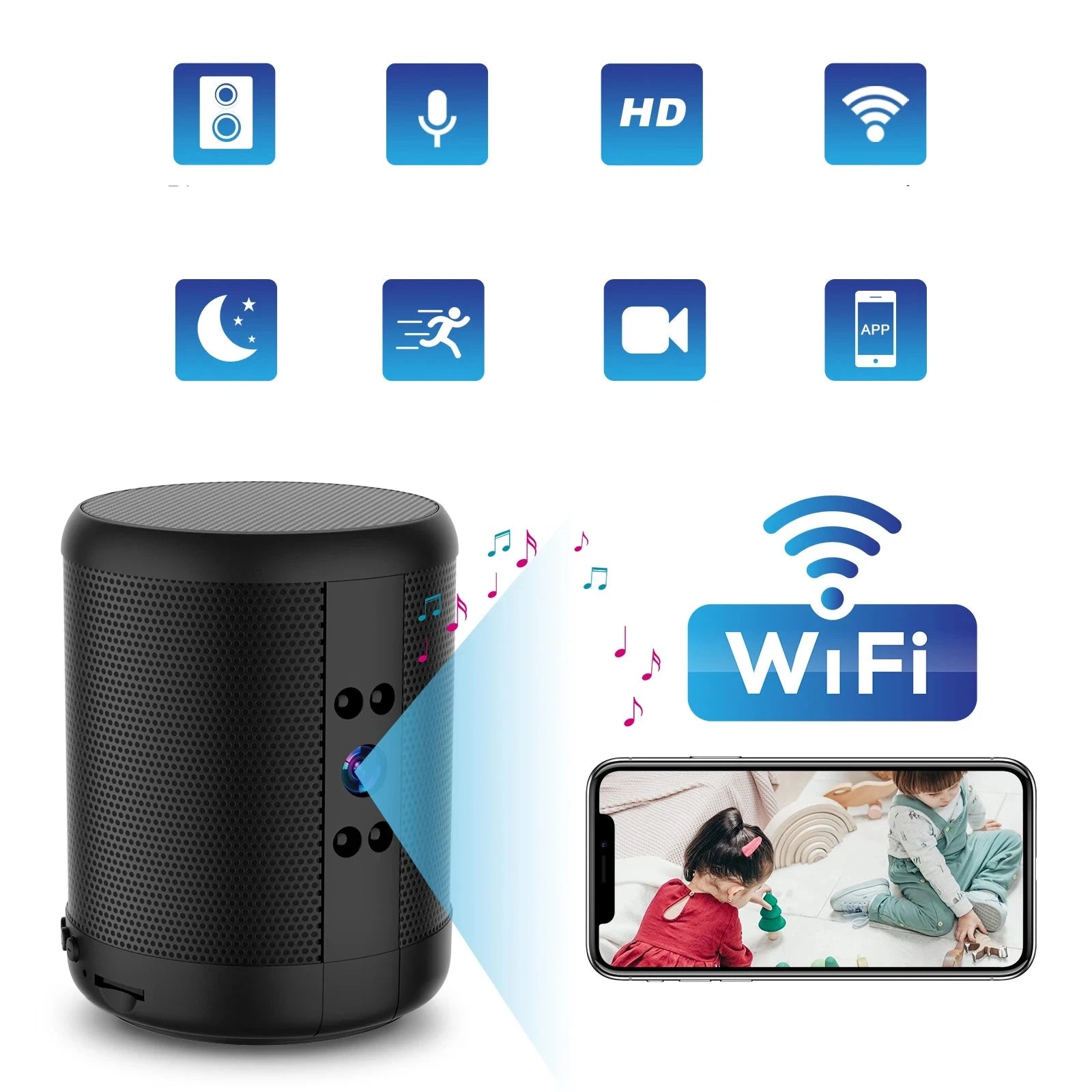 Wifi-kamera 1080p HD