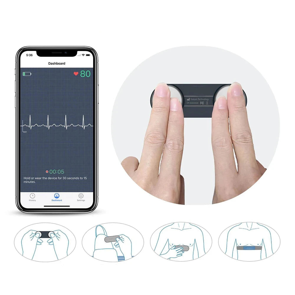 Tragbarer EKG-Holter Herzmonitor